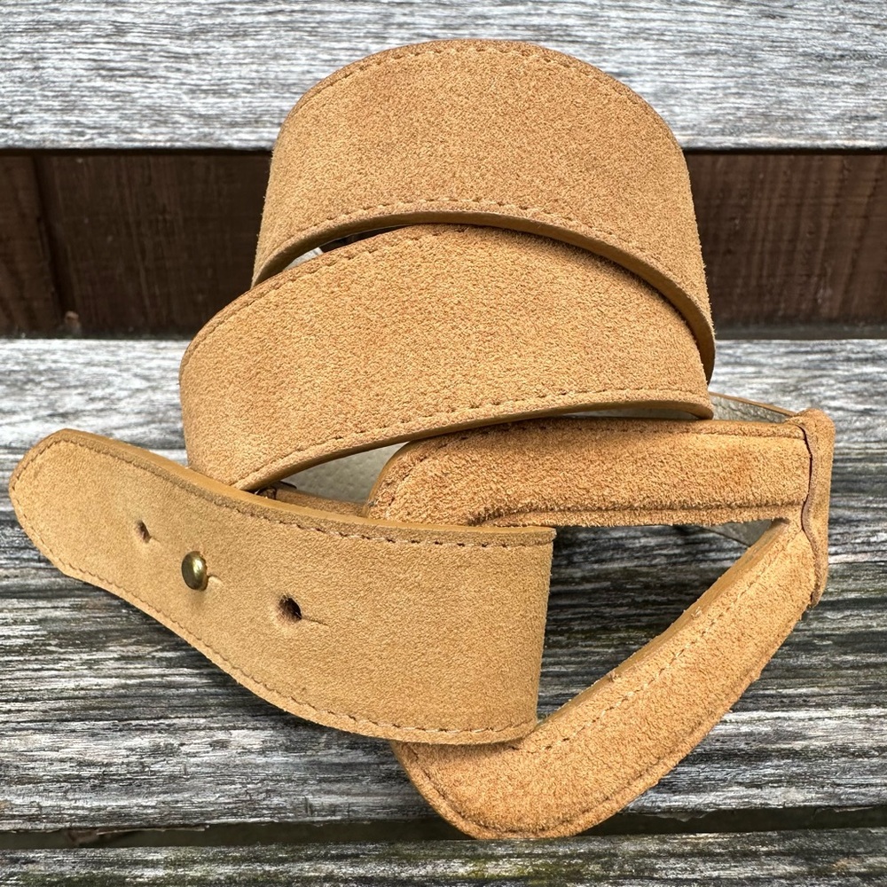 Coldwater Creek Folding Suede Loop Belt S